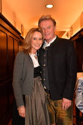 Lambert Danziger and Andrea Busch Ash Wednesday fish dinner at the Franziskaner in Munich February 18, 2026