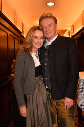 Lambert Danziger and Andrea Busch Ash Wednesday fish dinner at the Franziskaner in Munich February 18, 2026
