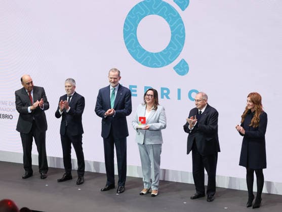 Felipe VI presides over the presentation of the 9th edition of the National SME of the Year Award I D The president of Santander Spain, Luis Isasi the Minister of the Interior, Fernando Grande Marlaska King Felipe VI the representative of the award winner TEBRIO the president of the Spanish Chamber of Commerce, José Luis Bonet, and the CEO of PRISA Media, Pilar Gil, during the presentation of the 9th edition of the National SME of the Year Award, on February 19, 2026, in Madrid Spain The National SME of the Year Award is an award that recognizes the work of small and medium-sized Spanish companies and their initiatives in internationalization, innovation, digitization, training and employment, and sustainability 19 FEBRUARY 2026 Marta Fern  Copyright: xMartaxFernandezx 7305795