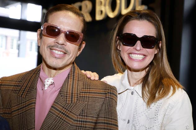 Jorge Gonzalez and Susanne Böhm at the press brunch on the occasion of the launch of the exclusive eyewear collection by Jorge Gonzalez at the optician Bode Backyard Hamburg, 19 02 2026 Foto:xgbrcix xFuturexImagex gonzalez_6205