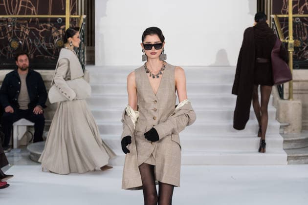 Paul Costelloe AW26 Show at London Fashion Week LONDON, UNITED KINGDOM - FEBRUARY 19: Models walk the runway during Paul Costelloe Autumn Winter 2026 show at London Fashion Week in London, United Kingdom on February 19, 2026. Wiktor Szymanowicz Anadolu London United Kingdom. Editorial use only. Please get in touch for any other usage.  Copyright: x2026xAnadoluxWiktorxSzymanowiczx