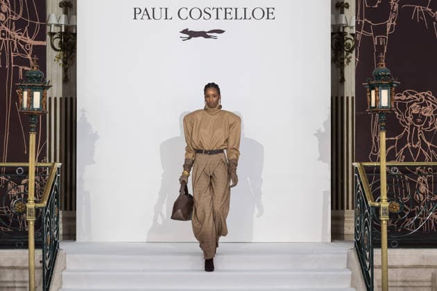 Paul Costelloe AW26 Show at London Fashion Week LONDON, UNITED KINGDOM - FEBRUARY 19: A model walks the runway during Paul Costelloe Autumn Winter 2026 show at London Fashion Week in London, United Kingdom on February 19, 2026. Wiktor Szymanowicz Anadolu London United Kingdom. Editorial use only. Please get in touch for any other usage.  Copyright: x2026xAnadoluxWiktorxSzymanowiczx