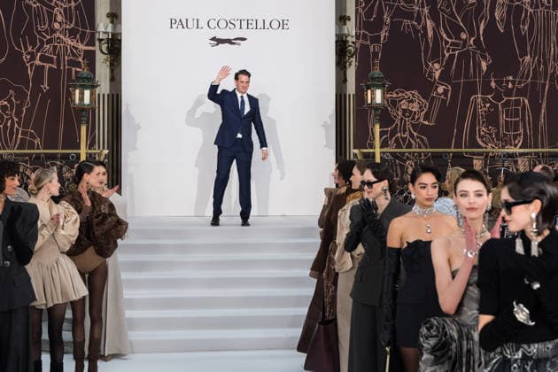 Paul Costelloe AW26 Show at London Fashion Week LONDON, UNITED KINGDOM - FEBRUARY 19: Creative Director William Costelloe, son of the late designer Paul Costelloe, poses on the runway after the Autumn Winter 2026 show at London Fashion Week in London, United Kingdom on February 19, 2026. Wiktor Szymanowicz Anadolu London United Kingdom. Editorial use only. Please get in touch for any other usage.  Copyright: x2026xAnadoluxWiktorxSzymanowiczx