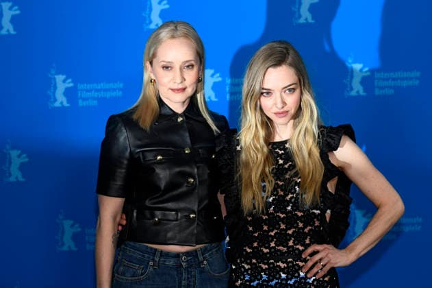 Mona Fastvold and Amanda Seyfried at the photocall for the feature film The Testament of Ann Lee at the Berlinale 2026 76 Berlin International Film Festival at the Hotel Grand Hyatt Berlin, 19 02 2026 Foto:xC.xNiehausx xFuturexImagex testament_6214