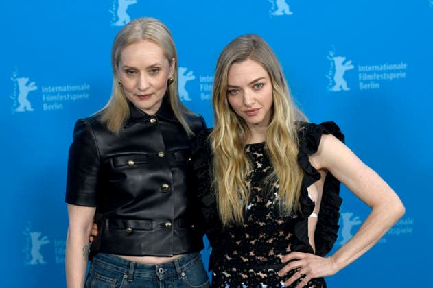 Mona Fastvold and Amanda Seyfried at the photocall for the feature film The Testament of Ann Lee at the Berlinale 2026 76 Berlin International Film Festival at the Hotel Grand Hyatt Berlin, 19 02 2026 Foto:xC.xNiehausx xFuturexImagex testament_6215