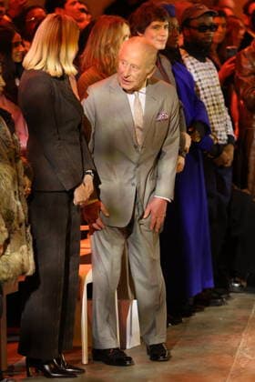. 19 02 2026. London, United Kingdom. King Charles III at the opening of London Fashion Week, where he sat in the front row to watch the Tolu Coker show.  xStephenxLockx xi-Imagesx IIM-26581-0012