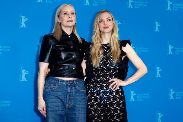 Mona Fastvold and Amanda Seyfried at the photocall for the feature film The Testament of Ann Lee at the Berlinale 2026 76 Berlin International Film Festival at the Hotel Grand Hyatt Berlin, 19 02 2026 Foto:xC.xTamckex xFuturexImagex testament_6241
