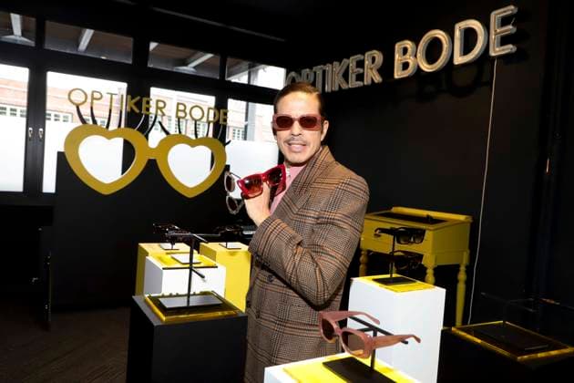 abb Jorge Alexis Gonzalez Madrigal Varona Vila Cuban German choreographer and model at the press brunch for the launch of the exclusive eyewear collection by Jorge Gonzalez at Optiker Bode store in Hamburg on 19 02 2026 HH Germany