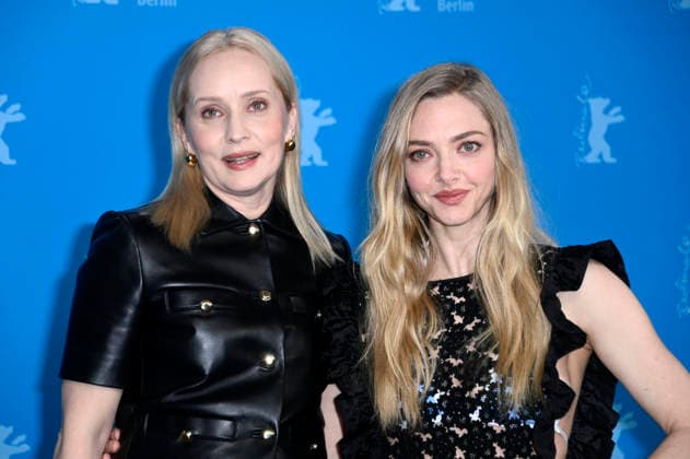 Mona Fastvold and Amanda Seyfried at the photocall for the feature film The Testament of Ann Lee at the Berlinale 2026 76 Berlin International Film Festival at the Hotel Grand Hyatt Berlin, 19 02 2026 Foto:xN.xKubelkax xFuturexImagex testament_6255