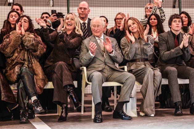 King Charles attends the opening show of London Fashion Week King Charles attends the opening show of London Fashion Week in London, UK, on the 19th February 2026. Picture by Richard Pohle WPA-Pool London London Fashion Week London United Kingdom 