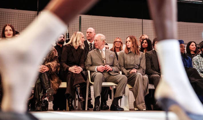 King Charles attends the opening show of London Fashion Week King Charles attends the opening show of London Fashion Week in London, UK, on the 19th February 2026. Picture by Richard Pohle WPA-Pool London London Fashion Week London United Kingdom 