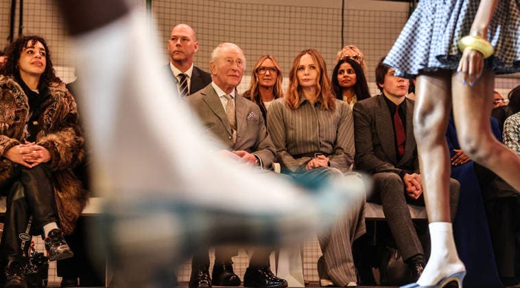 King Charles attends the opening show of London Fashion Week King Charles attends the opening show of London Fashion Week in London, UK, on the 19th February 2026. Picture by Richard Pohle WPA-Pool London London Fashion Week London United Kingdom 