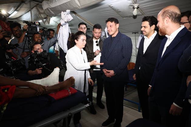 Bilal Erdogan and TIKA President Abdullah Eren visit hospital in Cox’s Bazar camp COX S BAZAR, BANGLADESH - FEBRUARY 19: (----EDITORIAL USE ONLY – MANDATORY CREDIT - TURKISH COOPERATION AND COORDINATING AGENCY (TIKA) HANDOUT - NO MARKETING NO ADVERTISING CAMPAIGNS - DISTRIBUTED AS A SERVICE TO CLIENTS----) Chairman of the Board of Trustees of the Ilim Yayma Foundation, Necmeddin Bilal Erdogan and President of the Turkish Cooperation and Coordination Agency (TIKA), Abdullah Eren visit the hospital in the refugee camp in Cox s Bazar, Bangladesh on February 19, 2026. Former football player Mesut Ozil also participated in the program. TIKA Anadolu Cox s Bazar Bangladesh. Editorial use only. Please get in touch for any other usage.  Copyright: x2026xAnadoluxTIKAx