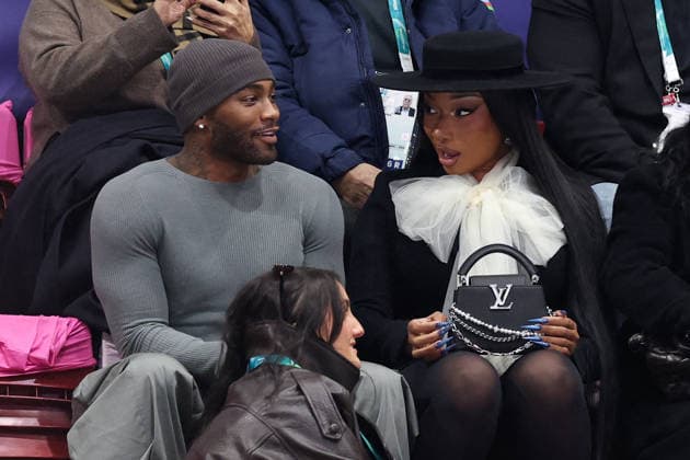 Winter Olympics - Megan Thee Stallion And Boyfriend At Milano Ice Skating Arena Megan Thee Stallion and boyfriend Klay Thompson attend the Women s Single Figure Skating Free Skating event on day thirteen of the Milano Cortina 2026 Winter Olympic games at Milano Ice Skating Arena on February 19, 2026 in Milan, Italy. Photo by Alexis Jumeau ABACAPRESS.COM Milan Italy  Copyright: xJumeauxAlexis ABACAx