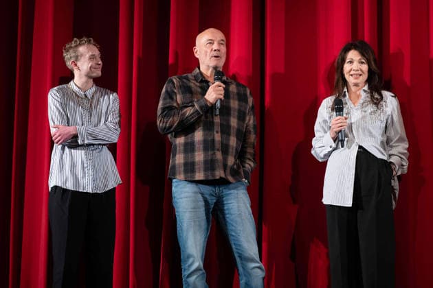 f l Actor Jonathan PERLETH, actor Heiner LAUTERBACH, actress Iris BERBEN, stage presentation after the film An almost perfect proposal , which the Lichtburg in Essen is showing as a preview in its senior citizens cinema series, 19 02 2026