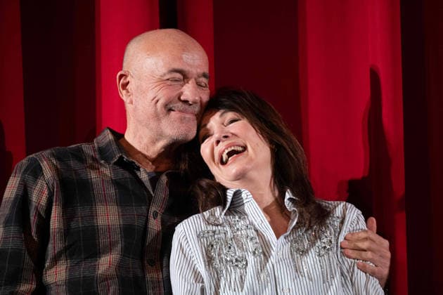 f l Actor Heiner LAUTERBACH, actress Iris BERBEN, stage presentation after the film An almost perfect proposal , which the Lichtburg in Essen is showing as a preview in its senior citizens movie series, 19 02 2026