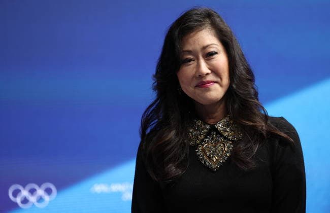 Winter Olympics - Kristi Yamaguchi At Milano Ice Skating Arena American former figure skater, Kristine Tsuya Yamaguchi is seen attending the Women s Single Figure Skating Free Skating event on day thirteen of the Milano Cortina 2026 Winter Olympic games at Milano Ice Skating Arena on February 19, 2026 in Milan, Italy. Photo by Alexis Jumeau ABACAPRESS.COM Milan Italy  Copyright: xJumeauxAlexis ABACAx