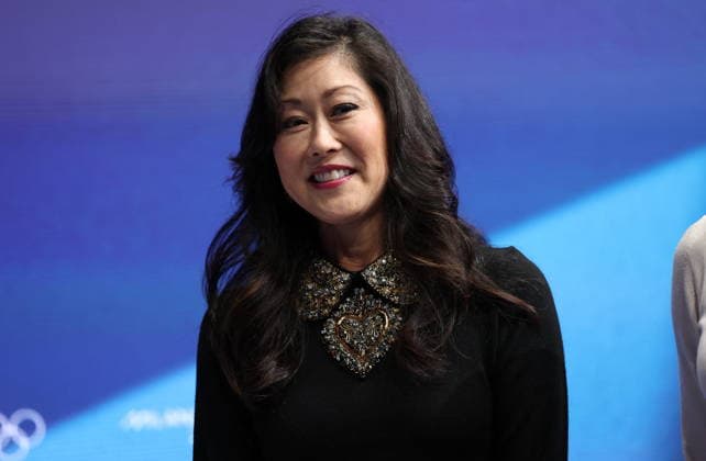 Winter Olympics - Kristi Yamaguchi At Milano Ice Skating Arena American former figure skater, Kristine Tsuya Yamaguchi is seen attending the Women s Single Figure Skating Free Skating event on day thirteen of the Milano Cortina 2026 Winter Olympic games at Milano Ice Skating Arena on February 19, 2026 in Milan, Italy. Photo by Alexis Jumeau ABACAPRESS.COM Milan Italy  Copyright: xJumeauxAlexis ABACAx