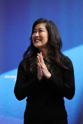 Winter Olympics - Kristi Yamaguchi At Milano Ice Skating Arena American former figure skater, Kristine Tsuya Yamaguchi is seen attending the Women s Single Figure Skating Free Skating event on day thirteen of the Milano Cortina 2026 Winter Olympic games at Milano Ice Skating Arena on February 19, 2026 in Milan, Italy. Photo by Alexis Jumeau ABACAPRESS.COM Milan Italy  Copyright: xJumeauxAlexis ABACAx