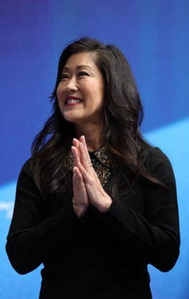 Winter Olympics - Kristi Yamaguchi At Milano Ice Skating Arena American former figure skater, Kristine Tsuya Yamaguchi is seen attending the Women s Single Figure Skating Free Skating event on day thirteen of the Milano Cortina 2026 Winter Olympic games at Milano Ice Skating Arena on February 19, 2026 in Milan, Italy. Photo by Alexis Jumeau ABACAPRESS.COM Milan Italy  Copyright: xJumeauxAlexis ABACAx
