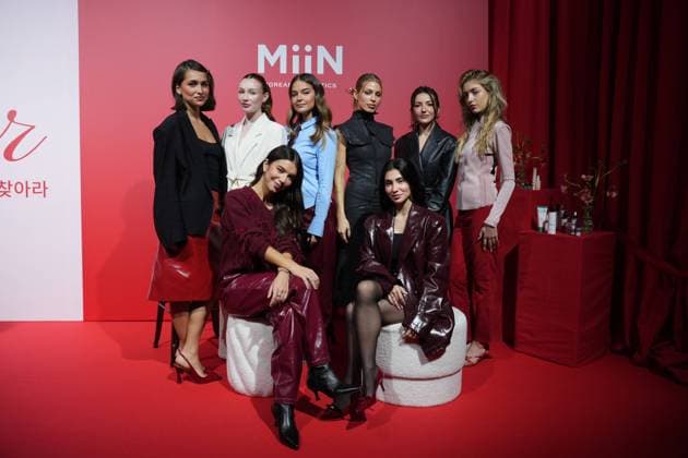 Laura Escanes, Jessica Goicoechea , Alexandra Pereira , Andrea Garte , Elena Gortari , Rocio Lopez and Camila Cisneros during the MIIN brand event in Madrid, Spain, on Thursday, 19 February 2026. Cordon Press 