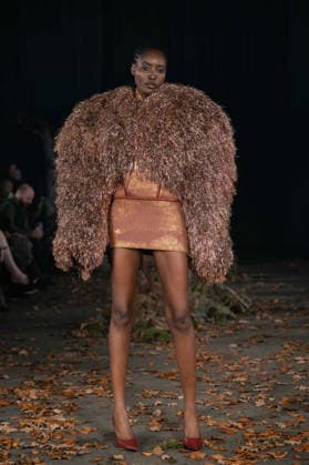 Agro Studio - Runway - LFW February 2026 A model walks the runway at the Agro Fashion show during London Fashion Week, Credit:Lounis Tiar Avalon United Kingdom, London  Copyright: xLounisxTiarx xAvalonx 1076536886