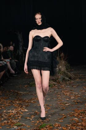 Agro Studio - Runway - LFW February 2026 A model walks the runway at the Agro Fashion show during London Fashion Week, Credit:Lounis Tiar Avalon United Kingdom, London  Copyright: xLounisxTiarx xAvalonx 1076536964