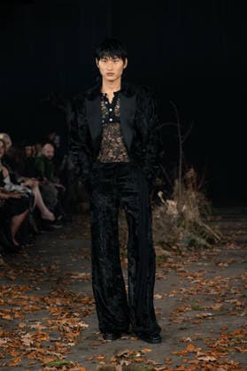 Agro Studio - Runway - LFW February 2026 A model walks the runway at the Agro Fashion show during London Fashion Week, Credit:Lounis Tiar Avalon United Kingdom, London  Copyright: xLounisxTiarx xAvalonx 1076543227