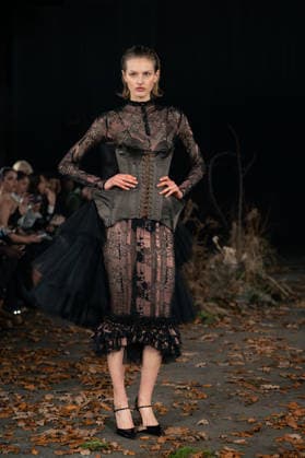 Agro Studio - Runway - LFW February 2026 A model walks the runway at the Agro Fashion show during London Fashion Week, Credit:Lounis Tiar Avalon United Kingdom, London  Copyright: xLounisxTiarx xAvalonx 1076543348
