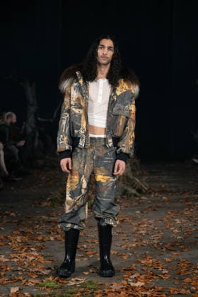 Agro Studio - Runway - LFW February 2026 A model walks the runway at the Agro Fashion show during London Fashion Week, Credit:Lounis Tiar Avalon United Kingdom, London  Copyright: xLounisxTiarx xAvalonx 1076543695
