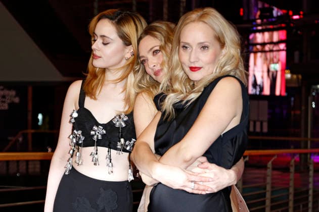Viola Prettejohn, Amanda Seyfried and Mona Fastvold at the premiere of the feature film The Testament of Ann Lee at the Berlinale 2026 76 Berlin International Film Festival in the Berlinale Palast Berlin, 19 02 2026 Foto:xC.xTamckex xFuturexImagex testament_6326