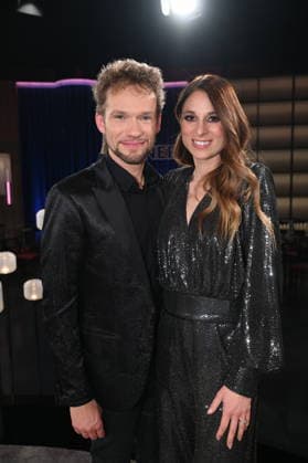 the magician duo Amelie van Tass and Thommy Ten as guests on the WDR talk show Kölner Treff