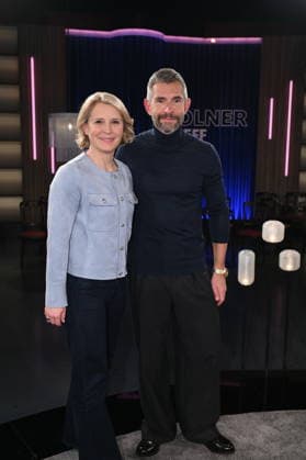 Presenter duo Susan Link and Micky Beisenherz of the WDR talk show Kölner Treff