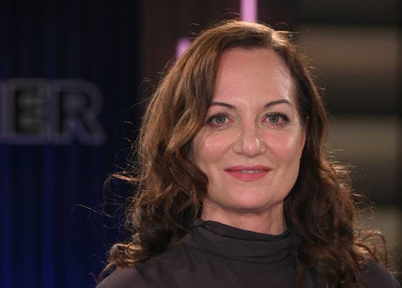 Actress Natalia Wörner as a guest on the WDR talk show Kölner Treff