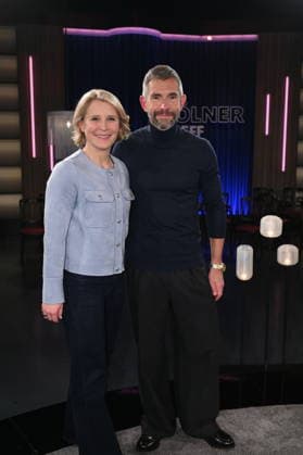 Presenter duo Susan Link and Micky Beisenherz of the WDR talk show Kölner Treff