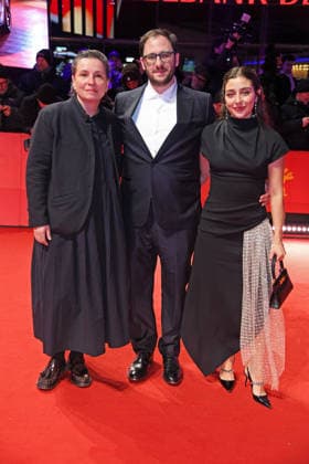 Klaudia Smieja, Andrew Morrison, Maddie Browning at the premiere THE TESTAMENT OF ANN LEE as part of 76 BERLINALE International Berlin Film Festival at the Berlinale Palast at Potsdamer Platz in Berlin on 19 02 2026