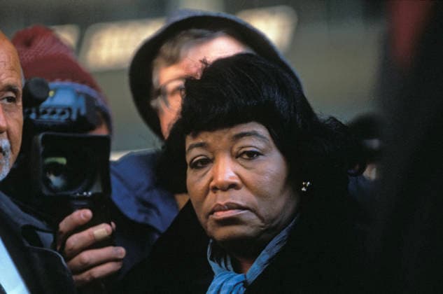 Betty Shabazz Mar 01, 1995; New York, NY, USA; BETTY SHABAZZ, American Civil Rights Activist Widow of Malcolm X, leaves the St. Paul Courthouse. New York NY USA Copyright: xZUMAxPressx