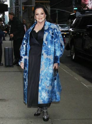 NEW YORK, NY- FEBRUARY 19: Melissa McCarthy seen at The Late Show with Stephen Colbert on February 19, 2026 in New York City. Copyright: xRWx