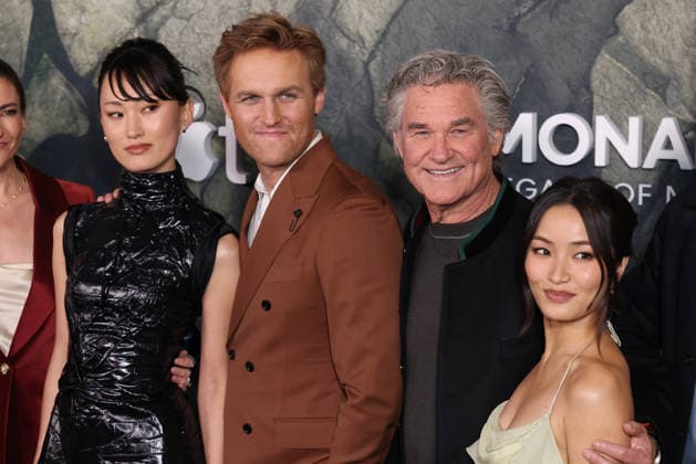 World Premiere Of Apple TV+ s Monarch: Legacy Of Monsters Season 2 Mari Yamamoto, Wyatt Russell, Kurt Russell and Anna Sawai at the World Premiere Of Apple TV+ s Monarch: Legacy Of Monsters Season 2 held at the TCL Chinese Theatre IMAX on February 19, 2026 in Hollywood, Los Angeles, California, United States., Credit:Xavier Collin Avalon USA, Hollywood  Copyright: xXavierxCollinx xAvalonx 1076643212