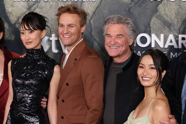 World Premiere Of Apple TV+ s Monarch: Legacy Of Monsters Season 2 Mari Yamamoto, Wyatt Russell, Kurt Russell and Anna Sawai at the World Premiere Of Apple TV+ s Monarch: Legacy Of Monsters Season 2 held at the TCL Chinese Theatre IMAX on February 19, 2026 in Hollywood, Los Angeles, California, United States., Credit:Xavier Collin Avalon USA, Hollywood  Copyright: xXavierxCollinx xAvalonx 1076643174