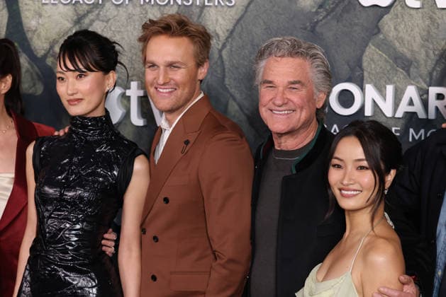 World Premiere Of Apple TV+ s Monarch: Legacy Of Monsters Season 2 Mari Yamamoto, Wyatt Russell, Kurt Russell and Anna Sawai at the World Premiere Of Apple TV+ s Monarch: Legacy Of Monsters Season 2 held at the TCL Chinese Theatre IMAX on February 19, 2026 in Hollywood, Los Angeles, California, United States., Credit:Xavier Collin Avalon USA, Hollywood  Copyright: xXavierxCollinx xAvalonx 1076643176