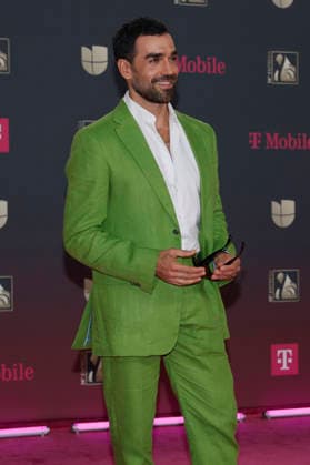 Marcus Ornellas walks the red carpet at the Univision 2026 38th edition of Premio Lo Nuestro award show at the Kaseya Center in Miami, Florida, on Thursday, February 19, 2026.  MIA20260219209 GARYxIxROTHSTEIN