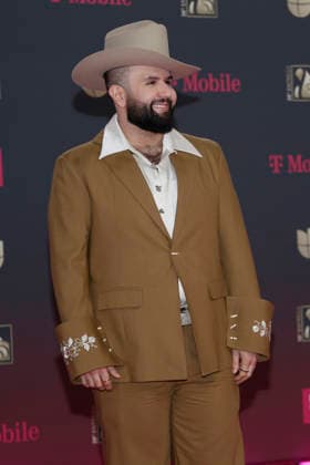 Carin Leon walks the red carpet at the Univision 2026 38th edition of Premio Lo Nuestro award show at the Kaseya Center in Miami, Florida, on Thursday, February 19, 2026.  MIA202602192124 GARYxIxROTHSTEIN