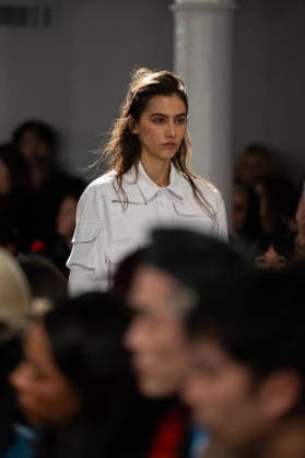 LFW - Ksenia Schnaider Runway A model walks the runway at the Ksenia Schnaider fashion show during London Fashion Week held in London, United Kingdom on February 19, 2026 Photo by LouniPhotography ABACAPRESS.COM London United Kingdom  Copyright: xLounisPhotography ABACAx