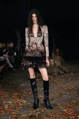 LFW - Agro Studio Runway A model walks the runway during the Agro Studio fashion show at London Fashion Week held in London, United Kingdom on February 19, 2026. Photo by LouniPhotography ABACAPRESS.COM London United Kingdom  Copyright: xLounisPhotography ABACAx