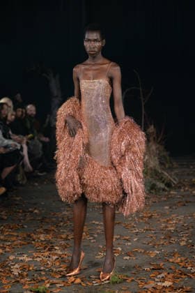 LFW - Agro Studio Runway A model walks the runway during the Agro Studio fashion show at London Fashion Week held in London, United Kingdom on February 19, 2026. Photo by LouniPhotography ABACAPRESS.COM London United Kingdom  Copyright: xLounisPhotography ABACAx