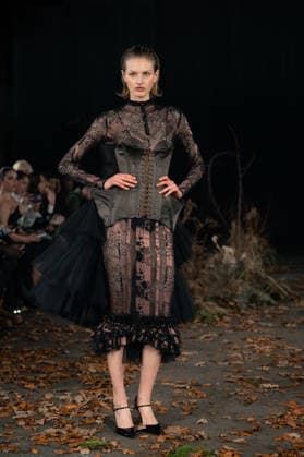 LFW - Agro Studio Runway A model walks the runway during the Agro Studio fashion show at London Fashion Week held in London, United Kingdom on February 19, 2026. Photo by LouniPhotography ABACAPRESS.COM London United Kingdom  Copyright: xLounisPhotography ABACAx