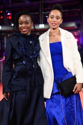 Achouackh Abakar Souleymane and Maimouna Miawama at the premiere of the feature film Soumsoum, the Night of the Stars Soumsoum, la nuit des astres at the Berlinale 2026 76 Berlin International Film Festival at the Berlinale Palast Berlin, 19 02 2026 Foto:xN.xKubelkax xFuturexImagex soumsoum_6223