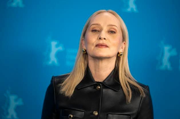 abb Mona Fastvold Norwegian film actress at the photocall for the feature film Teh Testament of Ann Lee at the Berlinale 2026 76 Berlin International Film Festival at the Hotel Grand Hyatt in Berlin on 19 02 2026 Berlin Germany