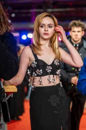 abb Viola Prettejohn on the red carpet at the film premiere The Testament of Ann Lee at the Berlinale 76 International Film Festival at Berlinale Palast on Thursday February 19, 2026 in Berlin Berlin Germany